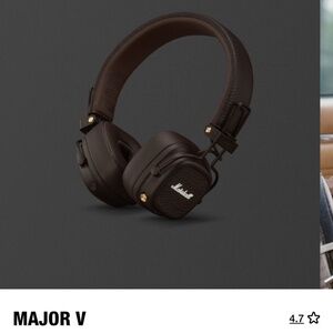 Marshall MAJOR V brown headphones